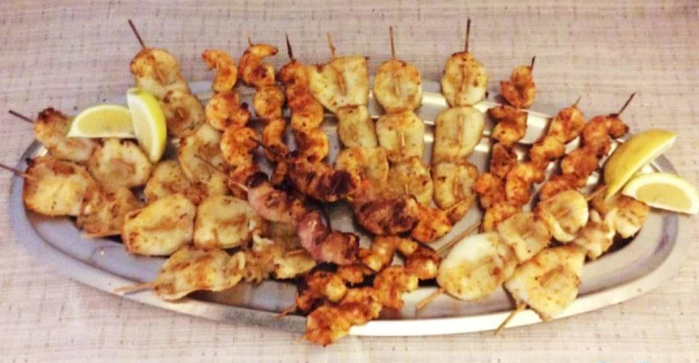 Spiedini alla griglia